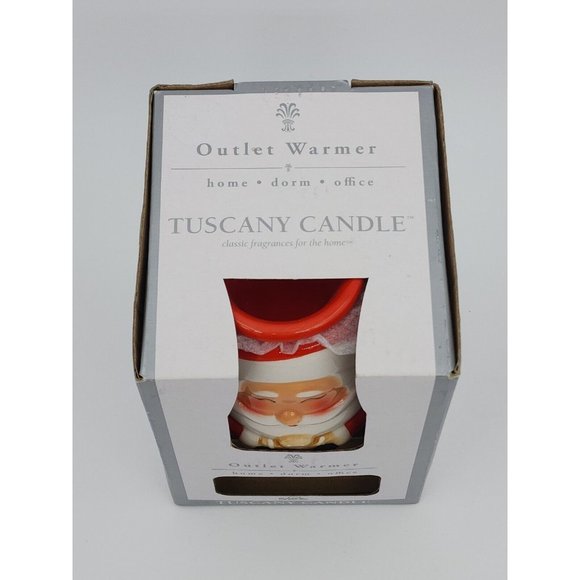 Tuscany Candle Santa with Gingerbread Man Outlet  Fragrance Warmer New in Box - Picture 2 of 5